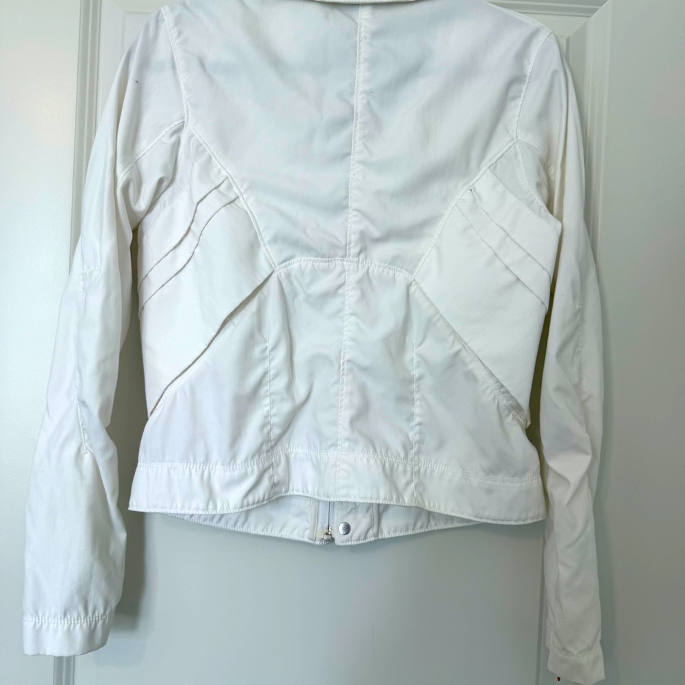 Nike White Track Jacket, Lightweight - Picture 4 of 5